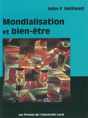 cover image of Mondialisation et bien-être / globalization and well...